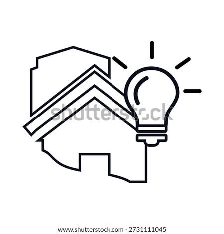 Smart Home Idea Lightbulb Outline Icon