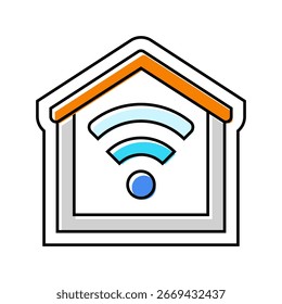 smart home integration color icon vector. smart home integration sign. isolated symbol illustration