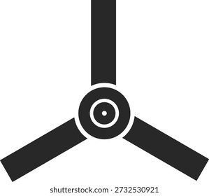 Smart Home Interface Icons. Cooling fan symbol. Universal Cooling Symbols. Facility management and office signs
