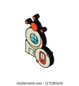 Smart home isometric left top view 3D icon