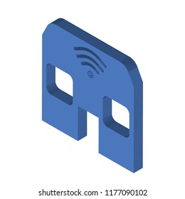 Smart home isometric left top view 3D icon