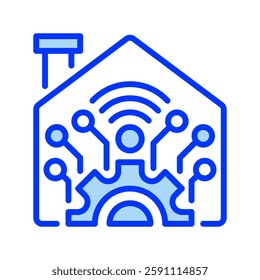Smart Home line icon. Universal creative premium symbol. Vector sign icon logo template. Vector illustration