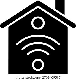 Diseño de iconos de Vector de línea de hogar inteligente