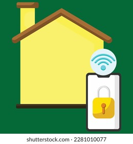 Bloqueo residencial inteligente. Subtabla a poner en la tecnología, el hogar inteligente, etc.