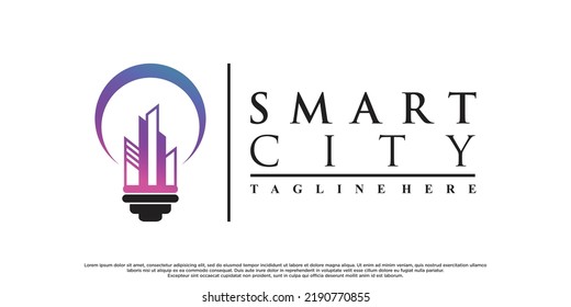 Smart home logo design with creative concept Premium Vector 
