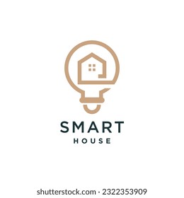 Diseño de logotipo Smart Home con concepto creativo moderno