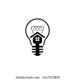 smart home logo design vector