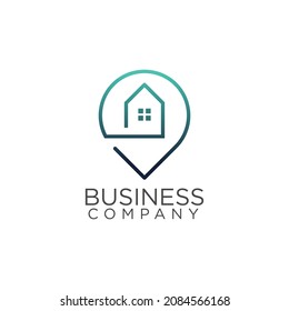 smart home logo design vector, construction logos, technology logos