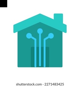 smart home logo design vector