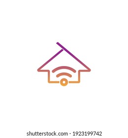 Smart Home logo icon design concept illustration