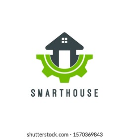 smart home logo inovation technlogy future home