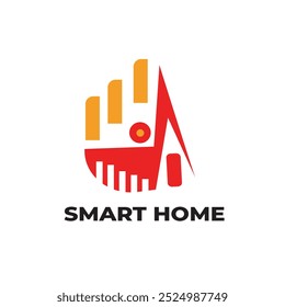Moderno design de logotipo inteligente casa logotipo abstrato 