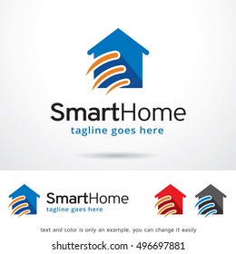 Smart Home Logo Template Design Vector