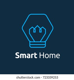 Smart home logo. Vector illustration