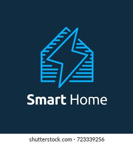 Smart home logo. Vector illustration