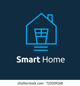 Smart home logo. Vector illustration