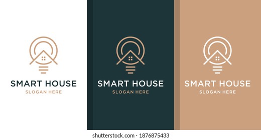 Smart home logo. vektor illustration