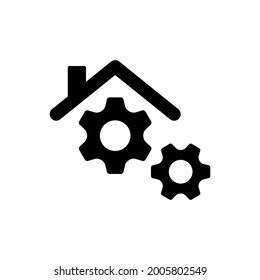 Smart home management icon. Vector EPS file.