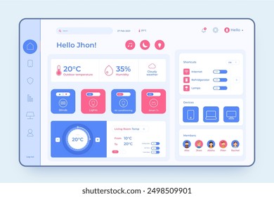 Smart home management vector design in eps 10