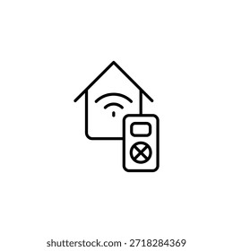 Smart Home-Fernbedienung Automatisierung Gliederungssymbol