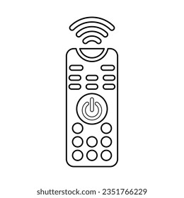 Remote-Control-Symbol für intelligente Privatanwender in einem Rahmenstil