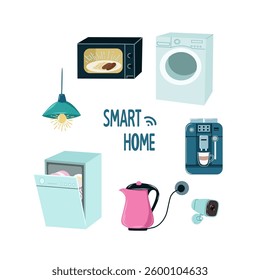 Smart home, a set of appliances 