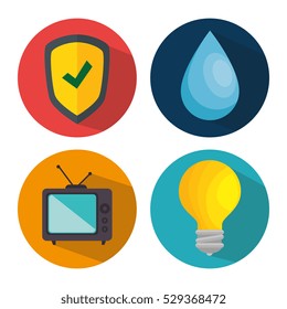 smart home set menu icons