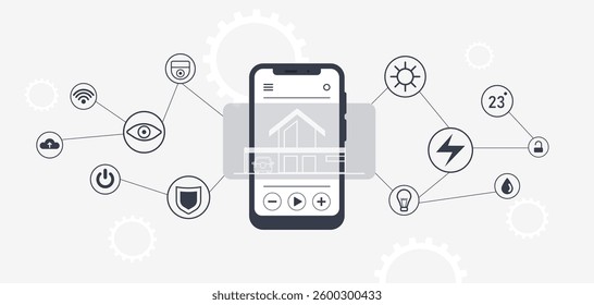 Smart Home System Control via Mobile Phone App.