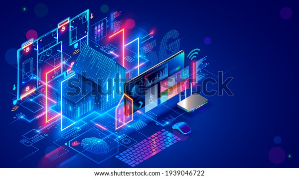 Smart home system develop. Internet of\
things. Engineering design digital infrastructure of house,\
configuration scripting of work smart devices. Phone app control\
IOT through 5g internet\
connection.