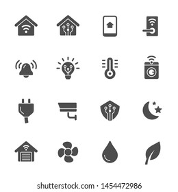 Smart Home System Vector Icons