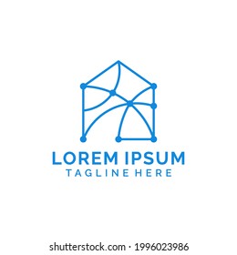 Smart home tech logo design