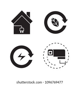 smart home technology and device icons set