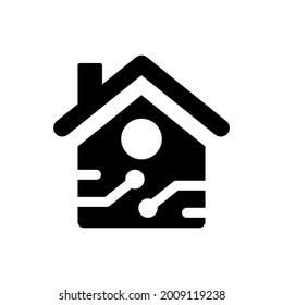 Icono de tecnología residencial inteligente. Archivo EPS de vectores