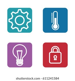 smart home technology isolated icon
