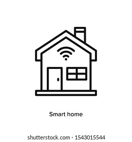 Smart home and technology wifi simple icon vector