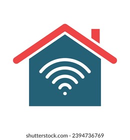 Smart Home Vector Glyph Two Color Icons For Personal And Commercial Use.

