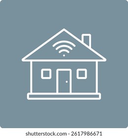 Icono de Vector Smart Home. Se puede utilizar para aplicaciones de impresión, móviles y de Web.