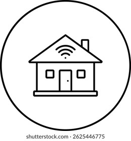 Icono de Vector Smart Home. Se puede utilizar para aplicaciones de impresión, móviles y de Web.
