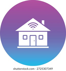 Smart Home-Vektorsymbol. Kann für Druck-, Mobil- und Web-Anwendungen verwendet werden.