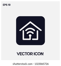 Smart Home vector icon illustration. Smart home symbol icon. Premium quality.