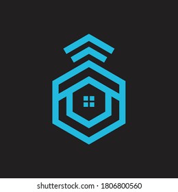 Smart Home vector icon illustration. Smart home symbol icon.