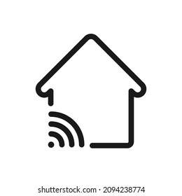 Smart Home vector icon illustration. Smart home symbol icon. Premium quality.