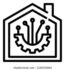 smart home vector icon illustration website