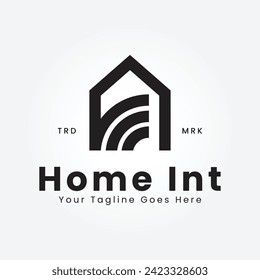 Ilustración de icono del vector Smart Home. Icono de símbolo de Internet residencial