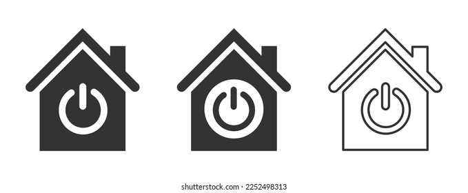 Smart home vector icons set 