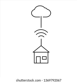 smart home,intelligent home vector best line icon.