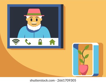 Smart Homes Technology Vector Illustration 