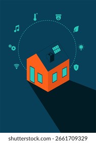 Smart Homes Technology Vector Illustration 