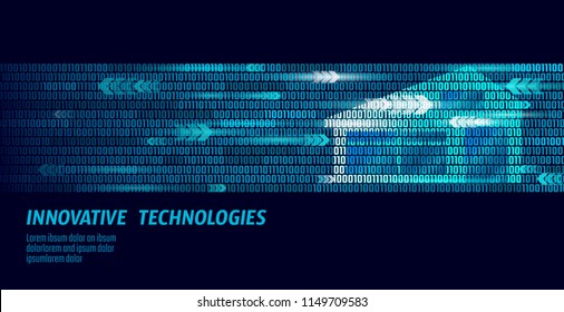 Smart house binary code flow concept. Online control information analysis. Internet of things technology home automation system. Blue glowing number big data monitoring vector illustration banner