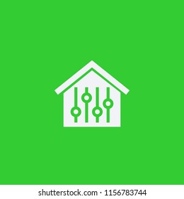 Smart house control app icon, vector